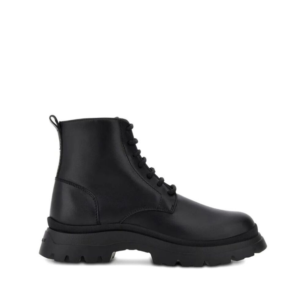 Hogan Men H692 Lace-Up Leather Boots With Zip